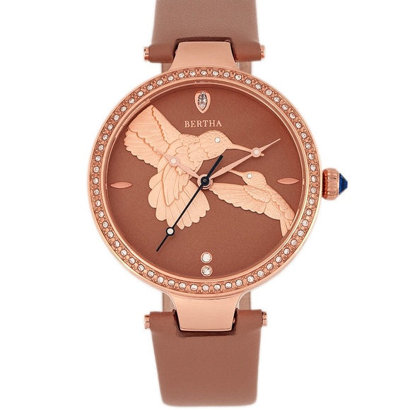 Custom Engraved Hummingbird Dial w/Crystal Bezel